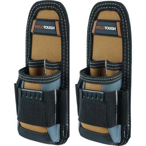 Small Tool Bag with Belt Clip Pliers Technician Tool Bag, Tool Belt Bag Pouch Mini Electrician Tool Holder with Snap Pliers (Pack of 2) (1/5)