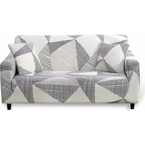 Readcly – Housse de canapé extensible 3 places – Tissu polyester spandex haute élasticité – Antidérapante – Protection complète contre taches et poils
