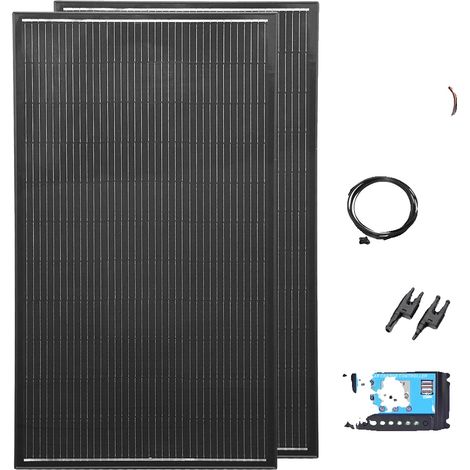 Panneau Solaire, Haute Efficacité, Design Durable, kit 12V24V 400W (1/2)