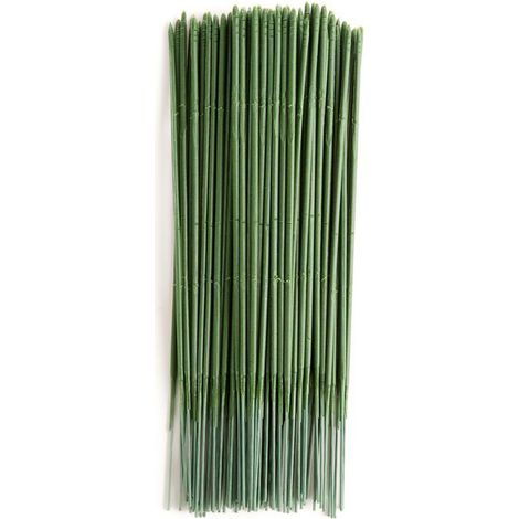 Fausses fleurs artificielles en plastique pour bouquet de fleurs et tiges de jardinage, fil floral,Plante artificielle, (17cm)Lot de 100 (1/5)