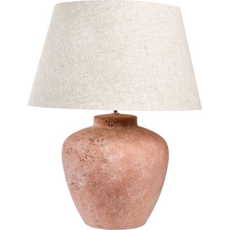 Tischlampe BARTON Keramik Braun (1/5)