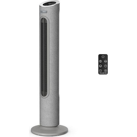 Rowenta ventilatore torre Eole Silence Force, 12 velocita', 20 dB, telecomando, oscillazione automatica, VU7050F0, blu scuro