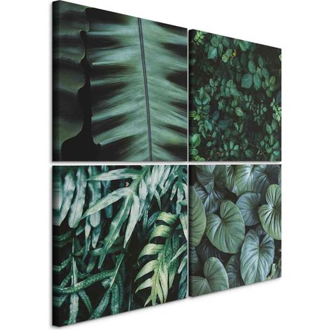 Malerei – Botanische Tiefe (4-teilig) (1/5)