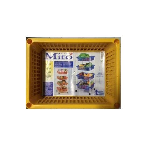 Carrello con ruote "Mito" giallo (1/2)
