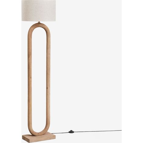 Lampada da terra in legno di mango Tiberia SKLUM            