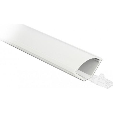 DeLOCK 20714 Sistema di gestione cavi bianco