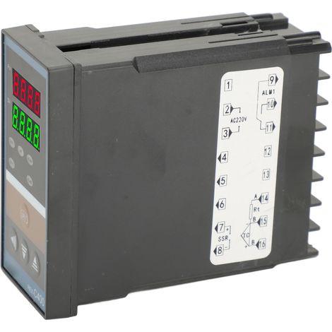 Régulateur de température intelligent affichage numérique haute précision contrôle PID thermostat avec relais statique SSR 220V AC (1/5)