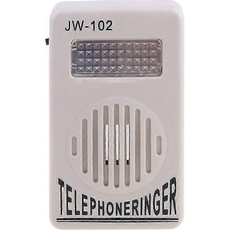 Sonnerie de téléphone, amplificateur de sonnerie, haut-parleur, lumière stroboscopique, clochette clignotante, son extra-puissant, décoration murale (1/5)