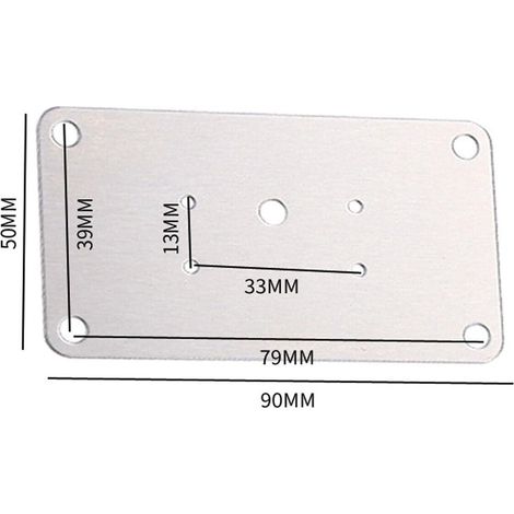 Kit de réparation de porte/charnière de placard de cuisine, plaque de réparation de charnière, outil de montage sur meuble AU 1pc-B (1/4)