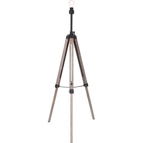 Mexlite - lampadaire - Triek - naturel - bois métal - Ø 75cm - (1/5)