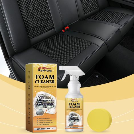 Mehrzweck-Schaumreiniger für Autoinnenräume, Sitze, Armaturenbrett und Lackschutz – 150 ml + Schwamm -- DTEKGAZ (1/5)