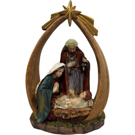 Presepe Natività con Stella Cometa 21 cm (1/5)