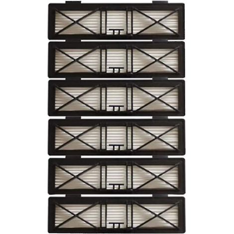 Lot de 6 filtres HEPA pour aspirateurs Neato Botvac D7, D3, D4, D5, D6, D70, D75, D80 et D85, compatibles avec les modèles Neato Botvac 75e et 80.