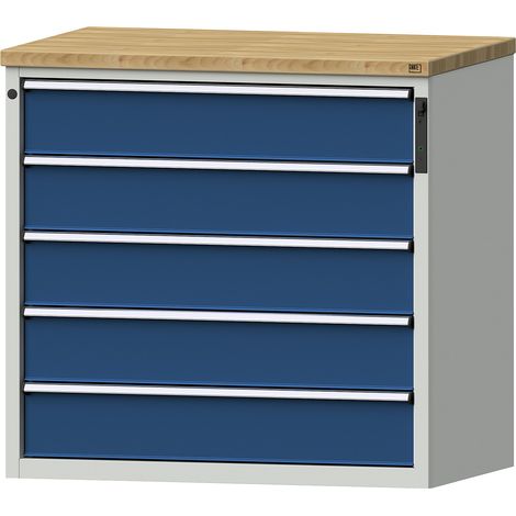 ANKE, Armoire à tiroirs, serrure NFC, 5 x 180 mm tiroirs, h x (1/5)