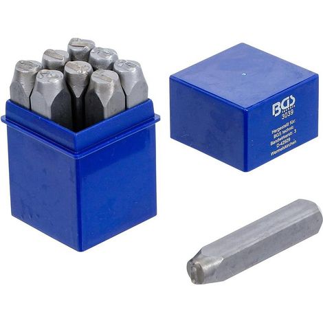 Chiffres à Frapper 10 mm - Acier, Lot Standard - Marquage Durable et Précis,  - D-Work
