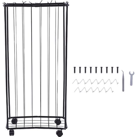 GARRYFIZH Rangement Ballons Acier - Grande Capacité, Roulettes, pour Basketball/Football