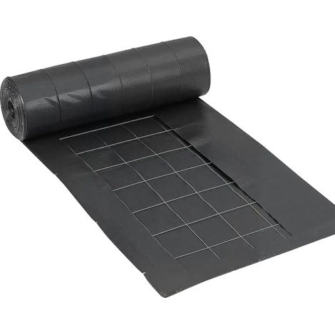 Valla tejida, tejido de polipropileno resistente, alambre metálico reforzado, color negro. (1/2)
