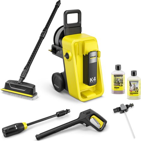Nettoyeur haute pression KARCHER K4 Comfort Premium Veranda - 130 bars - 420L/h - brosse terrasse