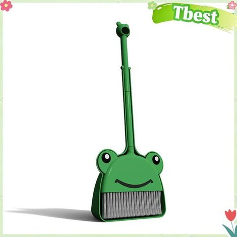Tbest Ensemble de pelle à balai pour enfant Adorable Ensemble de Nettoyage pour Balai et Pelle à Poussière de puericulture coffre (1/5)
