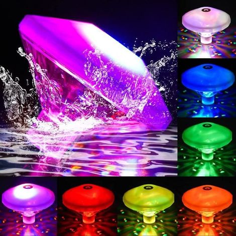 Lampe LED flottante piscine – IP68, 7 modes couleurs – Éclairage décoratif – Pour bassin, étang (1/4)