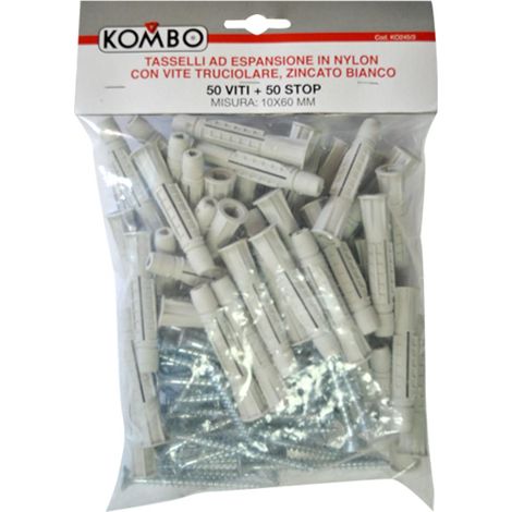 Set 50 Viti + 50 Stop Misura: 10x80 mm