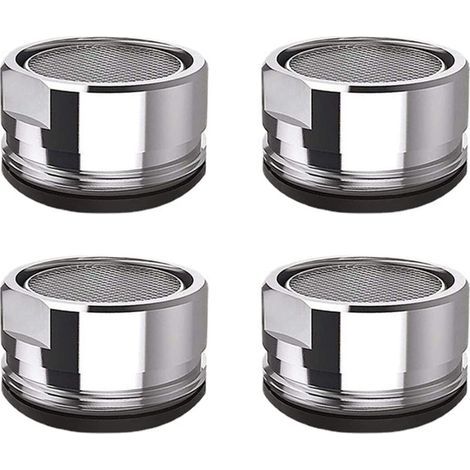 4 Pcs Mousseur Robinet M24 Filtre de Robinet en Acier Inoxydable Aérateur de Robinet Filtre de Robinet de Salle de Bain de Cuisine (1/5)