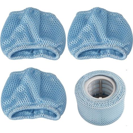 CCYKXA3 Pièces De Rechange Pour, Cartouches Filtrantes Avec Filets De Protection Pour Spa Mspa, Plis De Piscine, Passoire À Eau, Accessoires En Nylon Bleu. (1/5)