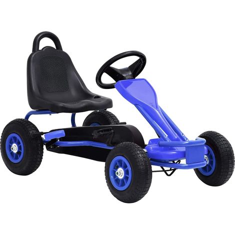 Pedal Go-Kart mit Luftreifen Blau