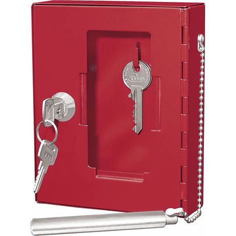 Wedo 10250102X Cassetta Chiave D'Emergenza con Batacchio, Rosso
