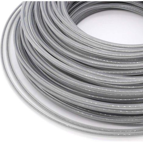 Fil Coupe Bordure - Ligne Trimmer Acier 3 0 Mm - Pour Débroussailleuse Et Tondeuse À Gazon - 40 M (1/4)