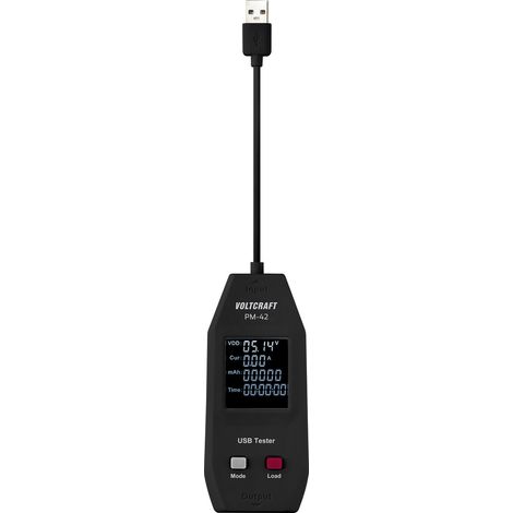 VOLTCRAFT PM-42 USB Typ A Tester mit Zuschaltung von Last