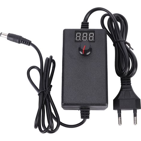 Pompe à eau 3-12V 2A, moteur de forage, écran d'affichage, alimentation ajustable avec adaptateur régulateur de vitesse 24W, prise EU (1/5)