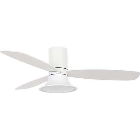 Ventilateur blanc avec lampe Flusso Ø132cm - 210661 (1/2)
