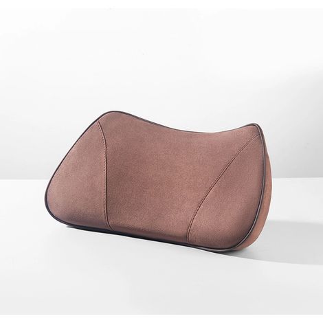 (Coffee1pc) Rehausseur de siège auto 2 en 1 universel pour conducteur, coussin lombaire en mousse à mémoire de forme, coussin inclinable en daim, pour siège auto (1/5)