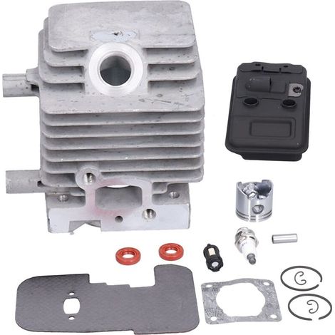 Jeu de Pistons de Cylindre, Kit de Joints de Silencieux D'échappement de Piston de Cylindre pour Débroussailleuse Stihl FS75 FS80 FS85 OEM 4137‑140-0603 4137 020 1202 4137 020 1201,A (1/5)