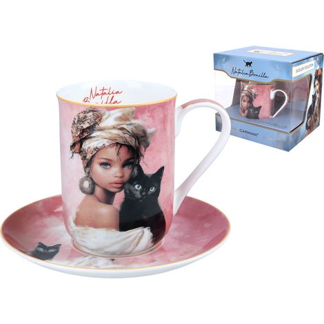 Carmani, Porzellantasse 370 ml mit Untertasse - Natalia Bonilla/Neli's Cat Tales (1/5)