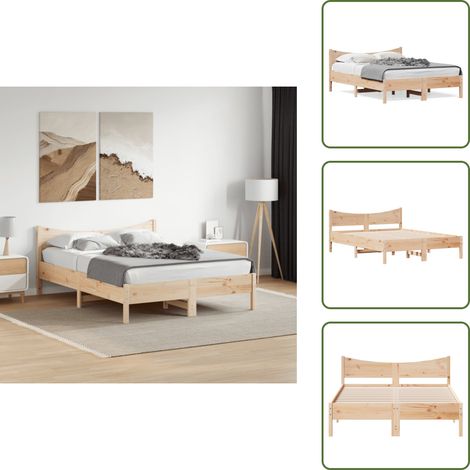 - vidaXL Letto senza Materasso 120x190 cm in Legno Massello di Pino -
