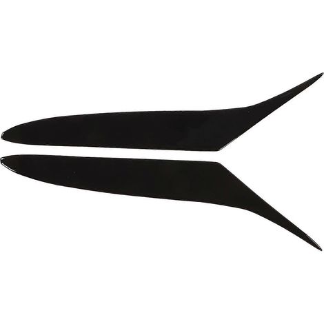 2PCS Garniture de Phare Avant Noir Brillant en Plastique Souple Remplacement pour Mazda RX8 2004-2008 (1/5)