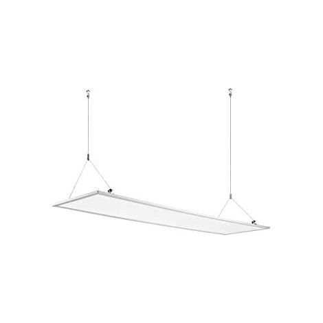 PANNELLO A LED 30x120, 40W, 120gradi, 4000K, LM3200, RA 80, 295x1195x9mm, Cornice Bianca KIT TIRANTI