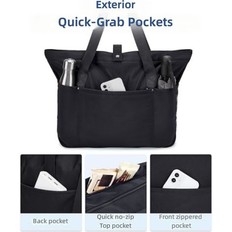 Sac fourre tout imperméable 18L pour le yoga, la gym et sport à bandoulière (1/5)