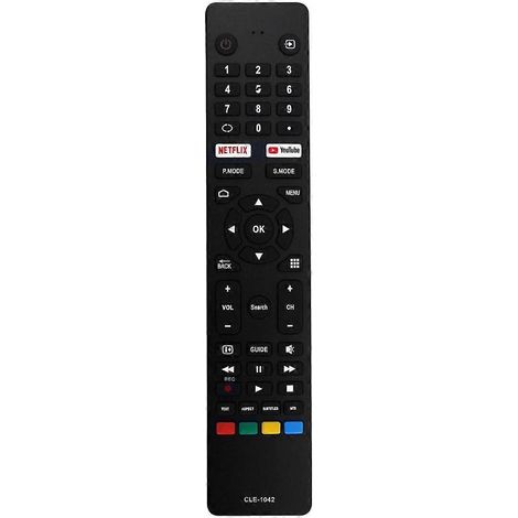 Télécommande de remplacement CLE-1042 pour téléviseurs 58/65/75QLEDSM20. Compatible avec téléviseurs, climatiseurs, appareils audio et projecteurs. (1/5)