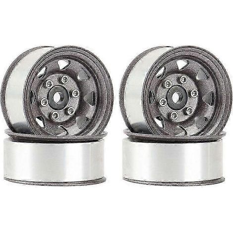 4 jantes Beadlock métalliques 1,55" pour voiture RC Crawler 1/10 Axial Jr 90069 D90 CC01 LC70, 3 (1/5)