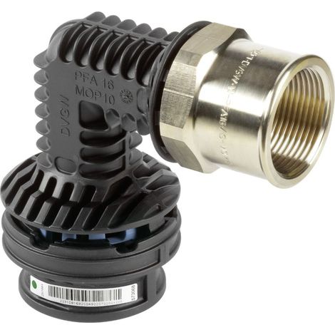 Viega Geopress K Übergangsbogen 90 Grad mit SC-Contur 9714.2TW, d. 32mm x Rp 1", Kunststoff (1/3)