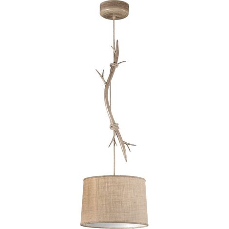 Suspension, Suspension 1 lampe Sabina Marron en Metal, MANTRA (1/5)