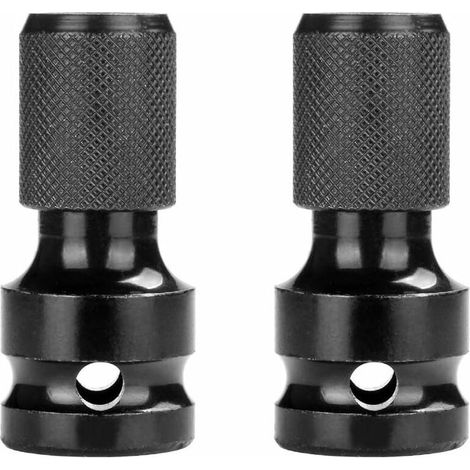 2 Pieces Adaptateurs De Douille 1/2" Carré À 1/4" Hexagonal Embout Visseuse A Choc Convertisseur Pour Mandrin À Libération Rapide Pour Clé À Cliquet À Impact Et Douille De PorteEmbout Access (1/5)