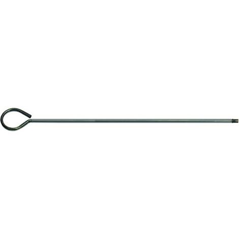 Aste per Scovoli Filetto 12Ma Ferro Rigido + Anello H. 100 Cm