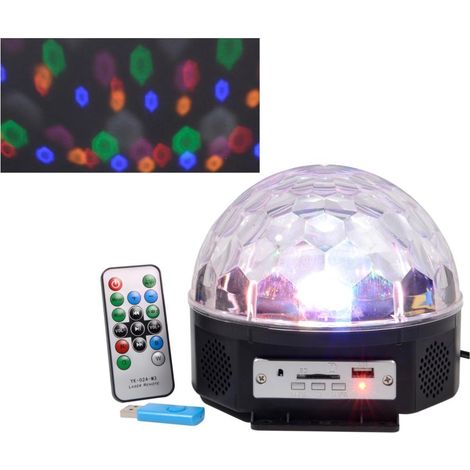 LED KUGEL MAGIC MP3 INNEN 17.5 X 17.5 X 15 CM, BUNT