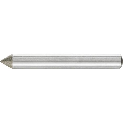 PFERD TOOLS Diamant-Schleifstift Spitzkegel Ø6x60° SchaftØ6 mm D64 (fein) zum Anfasen/Entgraten/Senken