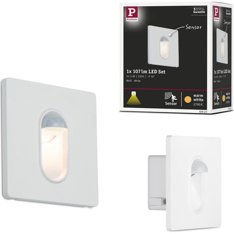 spots encastrés LED encastré mural carré incl. 1x2,7 watts projecteurs encastrés Blanc spot plastique lampe encastrée 2700 K (1/5)