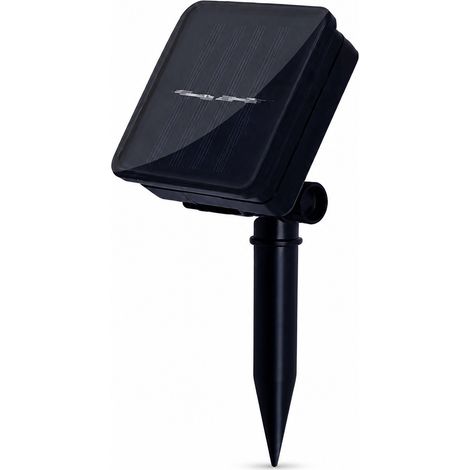 Guirlande Solaire LED G50 Extérieur, 20 Ampoules Transparentes Blanc Chaud, Câble Noir, Jardin Camping (1/5)